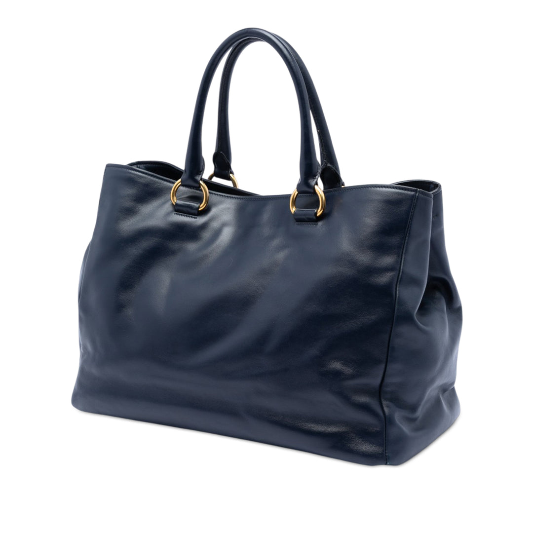 Prada Soft Cuir de veau Shopping Cabas