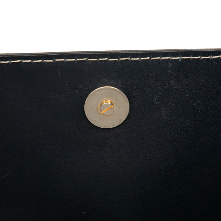 Saint Laurent Y Cutout à rabat Sac Noir