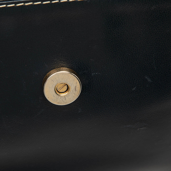 Saint Laurent Y Cutout à rabat Sac Noir