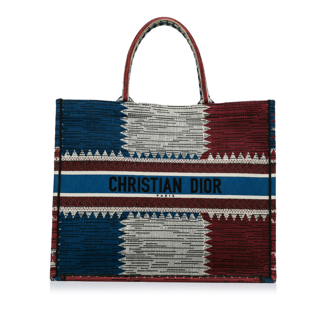 Large French Flag Book Tote Blue - Gaby Paris