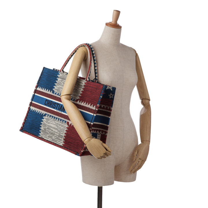 Large French Flag Book Tote Blue - Gaby Paris