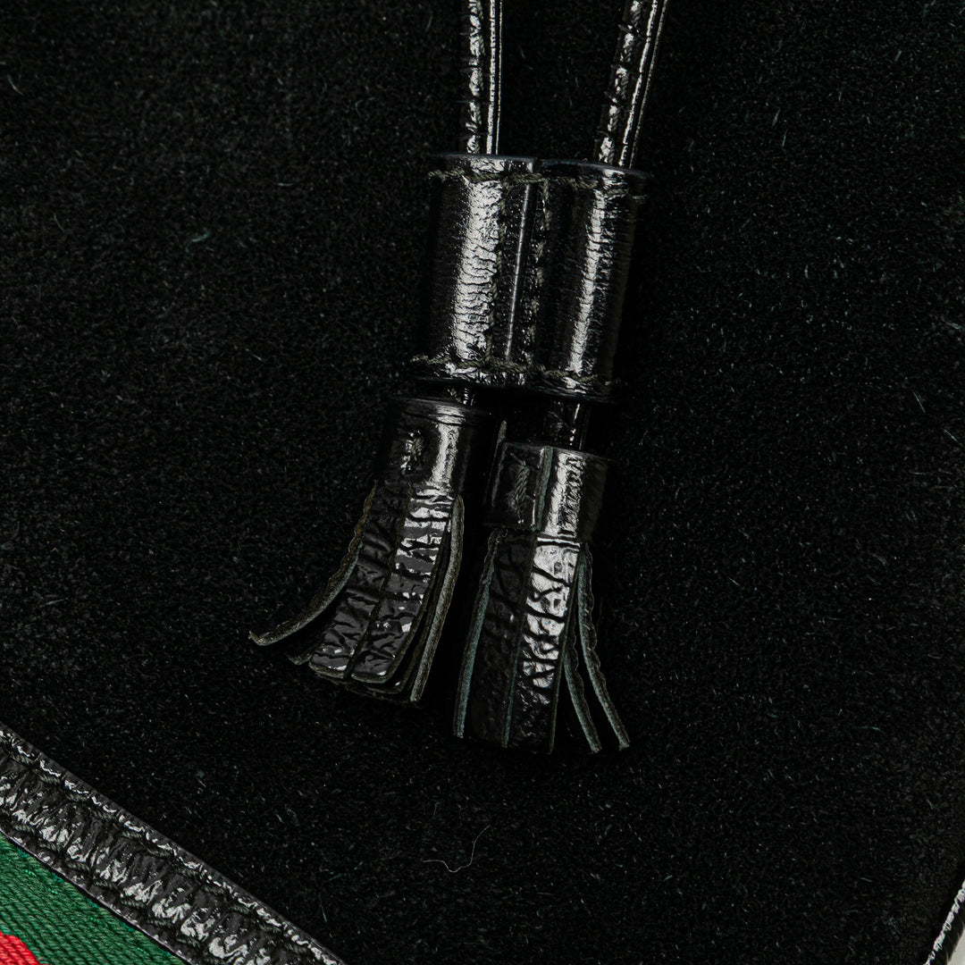 Small Suede Ophidia Bucket Black - Gaby Paris
