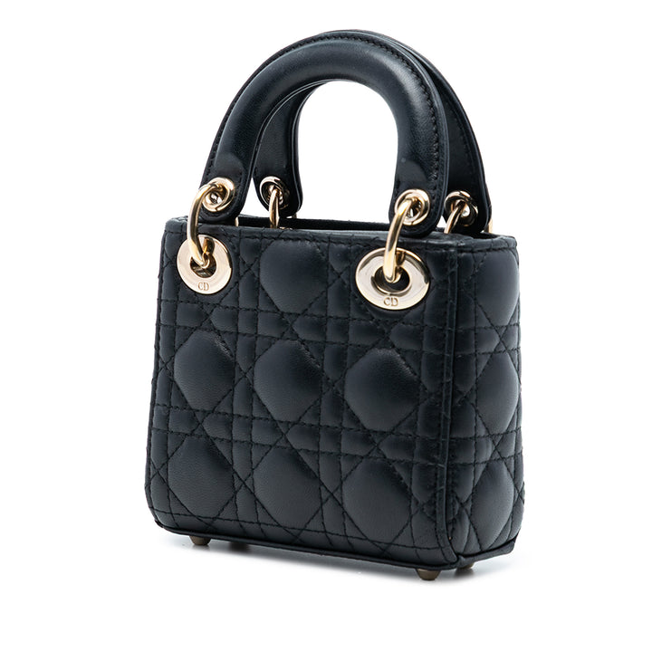 Dior Micro Cuir d’agneau Cannage Lady Dior