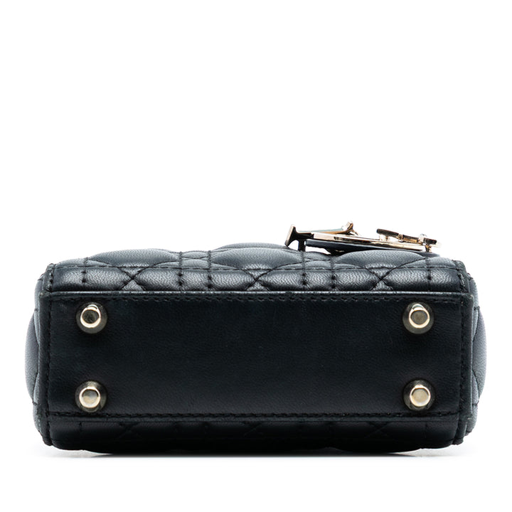 Dior Micro Cuir d’agneau Cannage Lady Dior