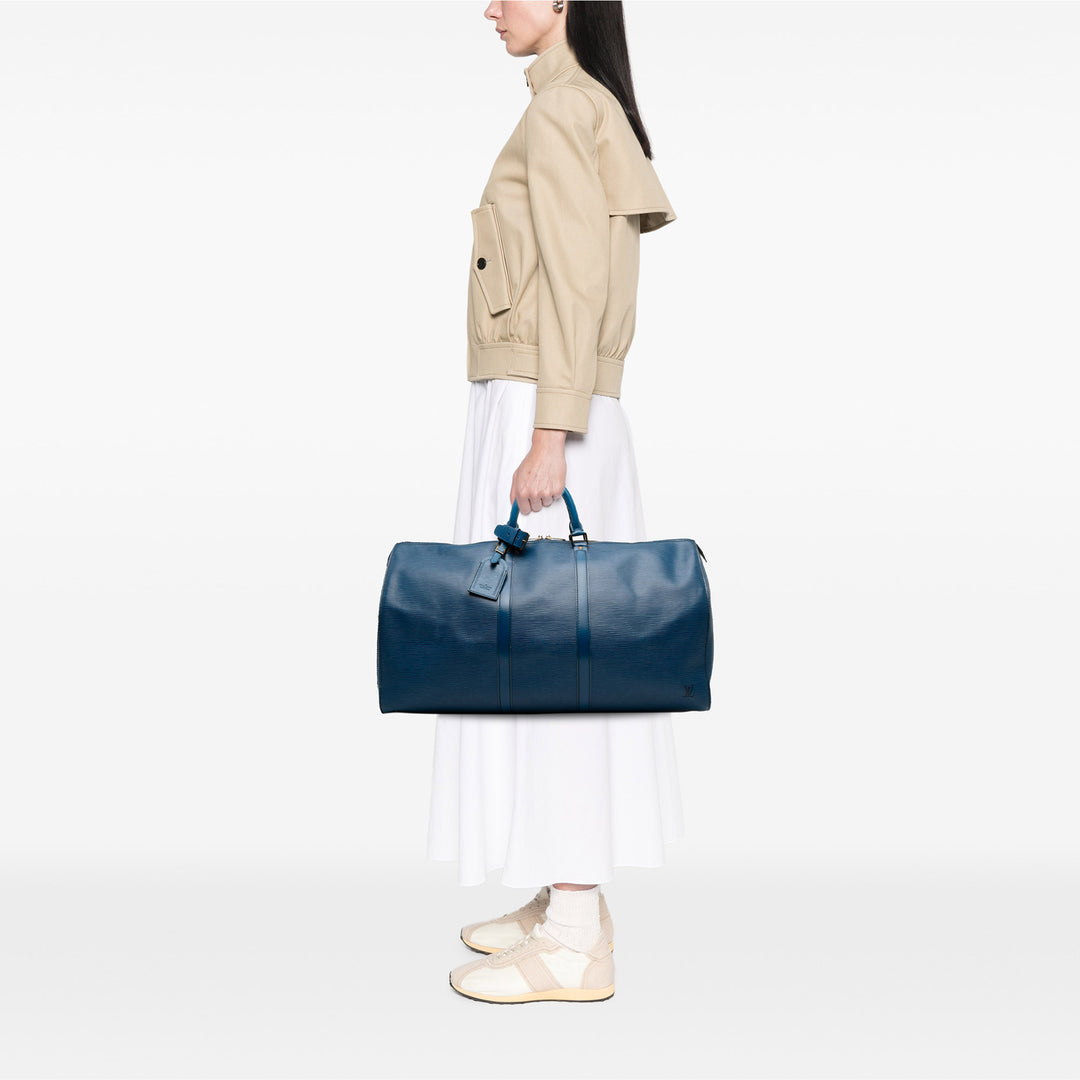Louis Vuitton Epi Keepall 55 Bleu – GABY PARIS Authentique
