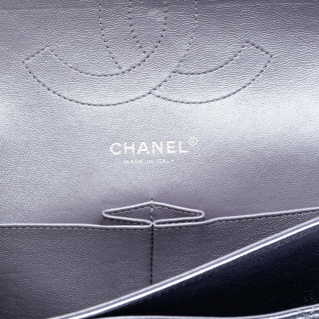 Chanel Jumbo Classic Metallic Cuir d’agneau Double rabat