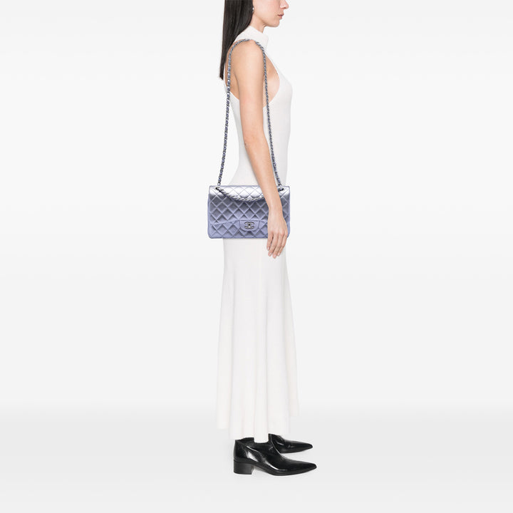 Chanel Jumbo Classic Metallic Cuir d’agneau Double rabat