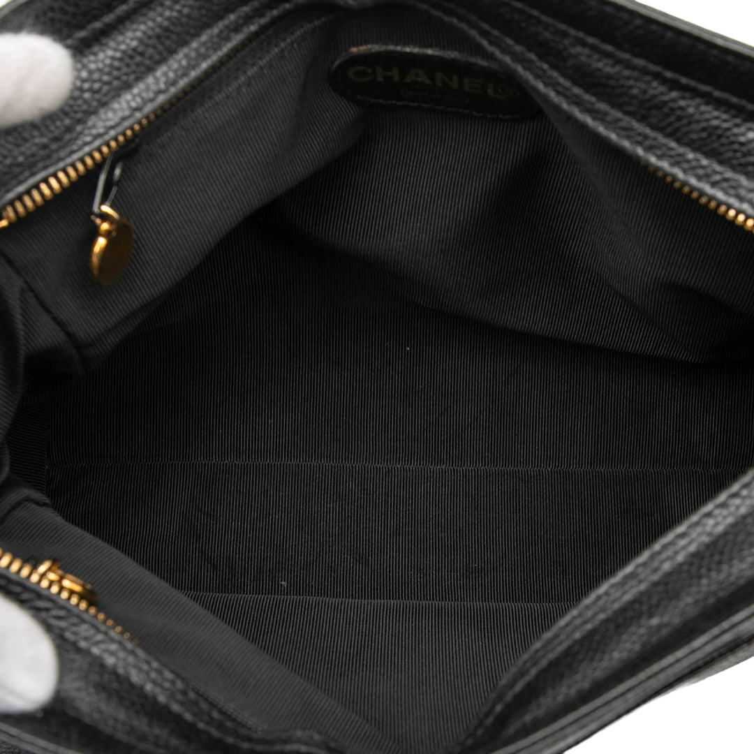 Chanel Caviar Logo Chain Sac bandoulière