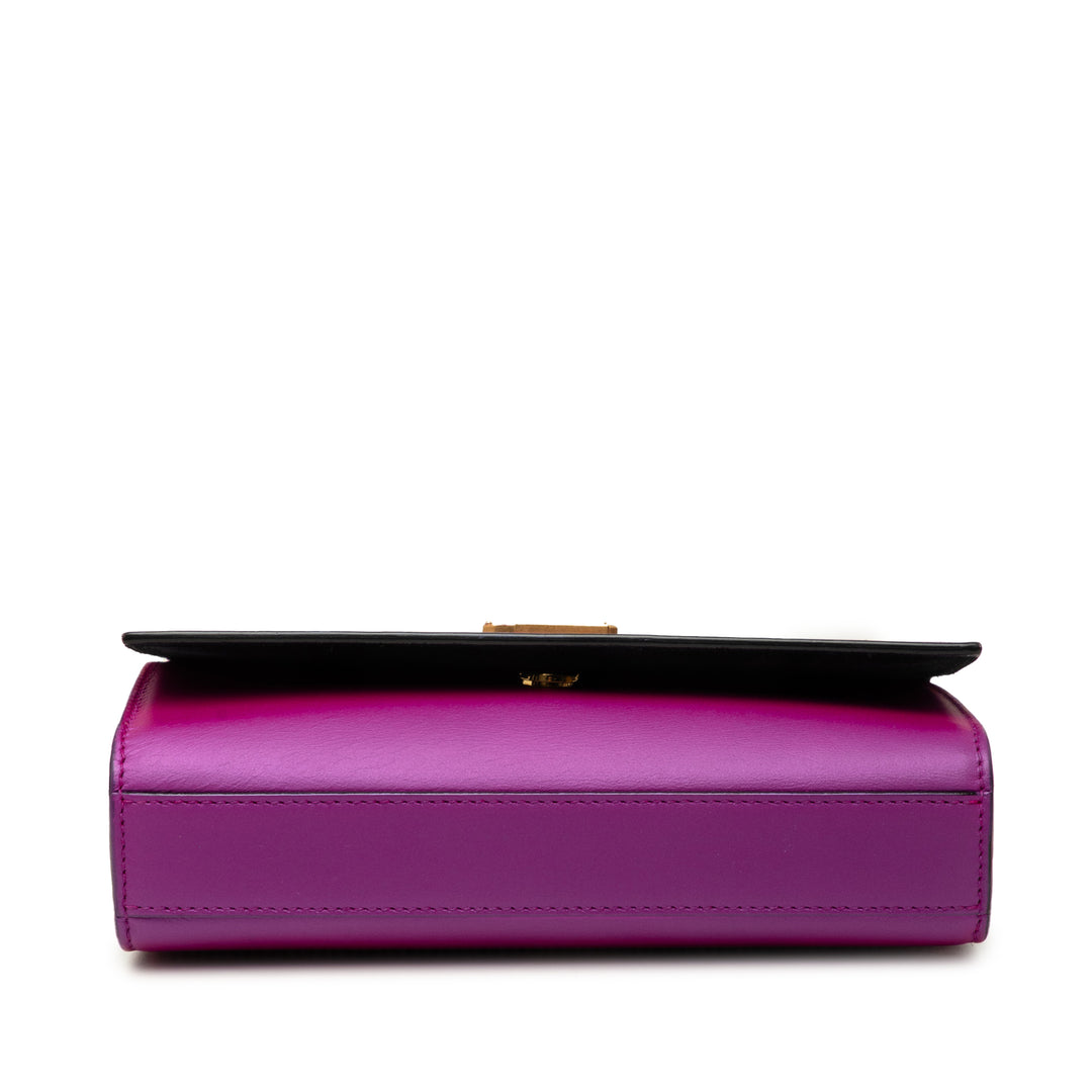 Kate Sac Petit Cuir de veau lisse Violet