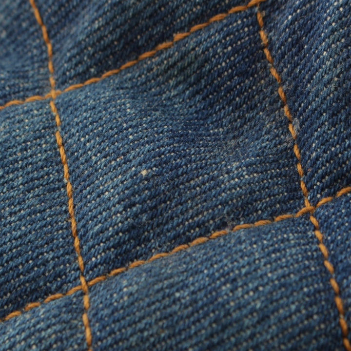 CC Matelassé Resin Bague Poignée Sac seau Jean Bleu