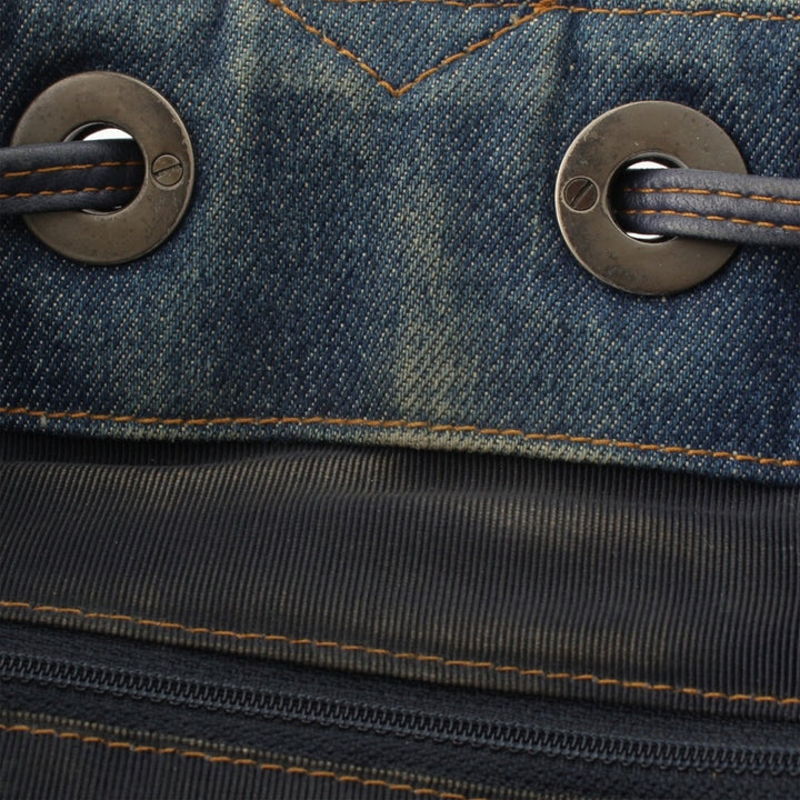 CC Matelassé Resin Bague Poignée Sac seau Jean Bleu