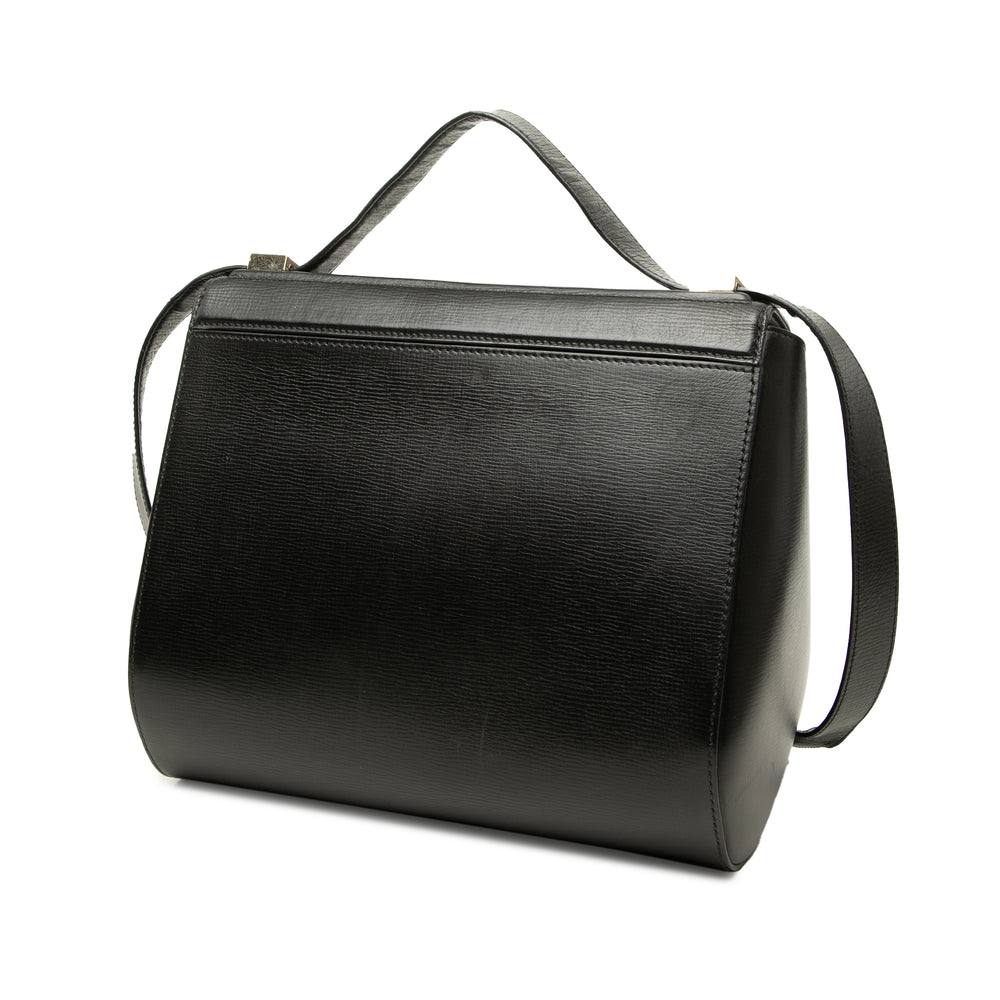 Givenchy Sac bandoulière grainé Pandora boîte Moyen Cuir de veau grainé Noir – vue 2 – GABY PARIS