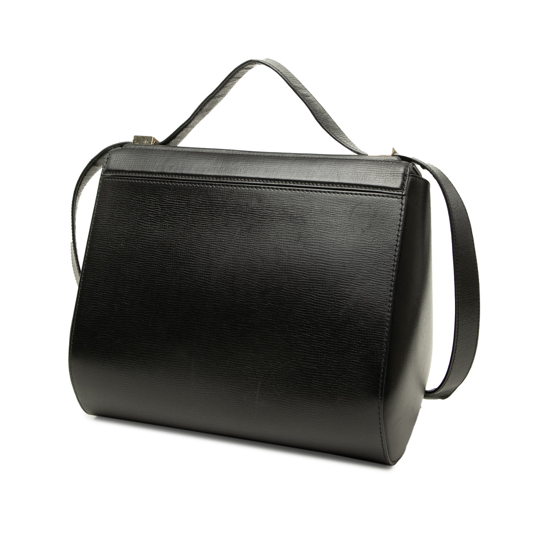 Givenchy Sac bandoulière grainé Pandora boîte Moyen Cuir de veau grainé Noir – vue 2 – GABY PARIS