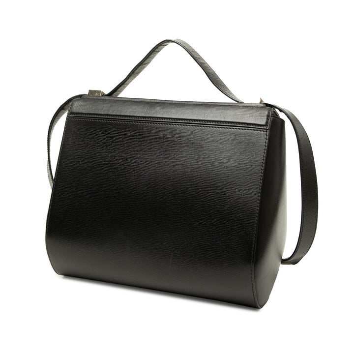 Givenchy Sac bandoulière grainé Pandora boîte Moyen Cuir de veau grainé Noir – vue 2 – GABY PARIS