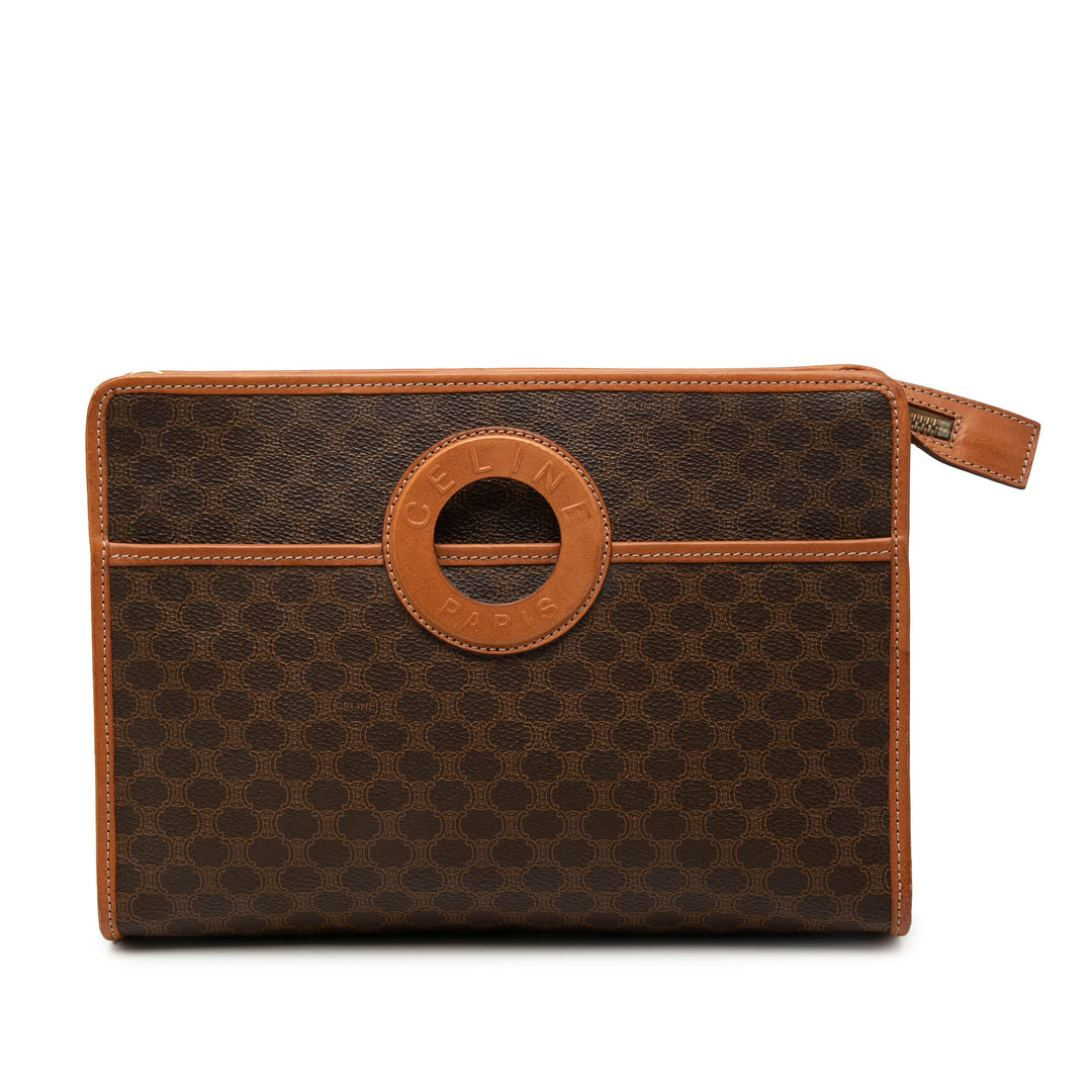 Celine Macadam Coated Toile Pochette