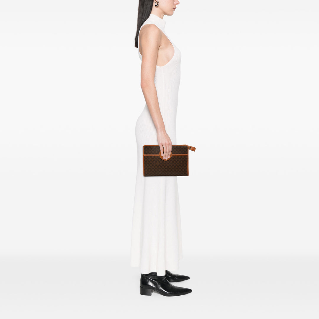 Celine Macadam Coated Toile Pochette