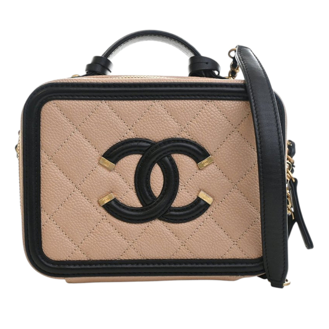 Chanel Small Caviar CC Filigree Vanity