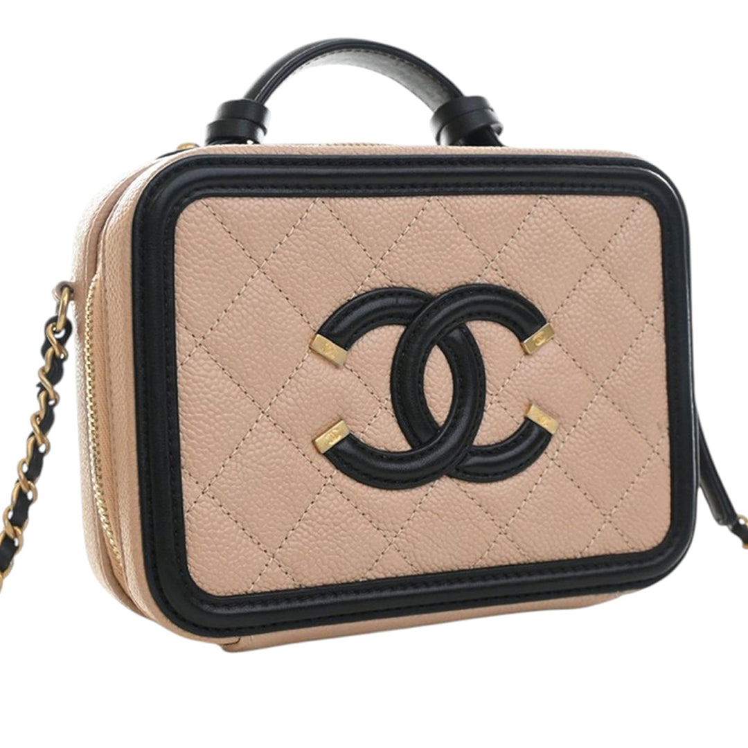 Chanel Small Caviar CC Filigree Vanity