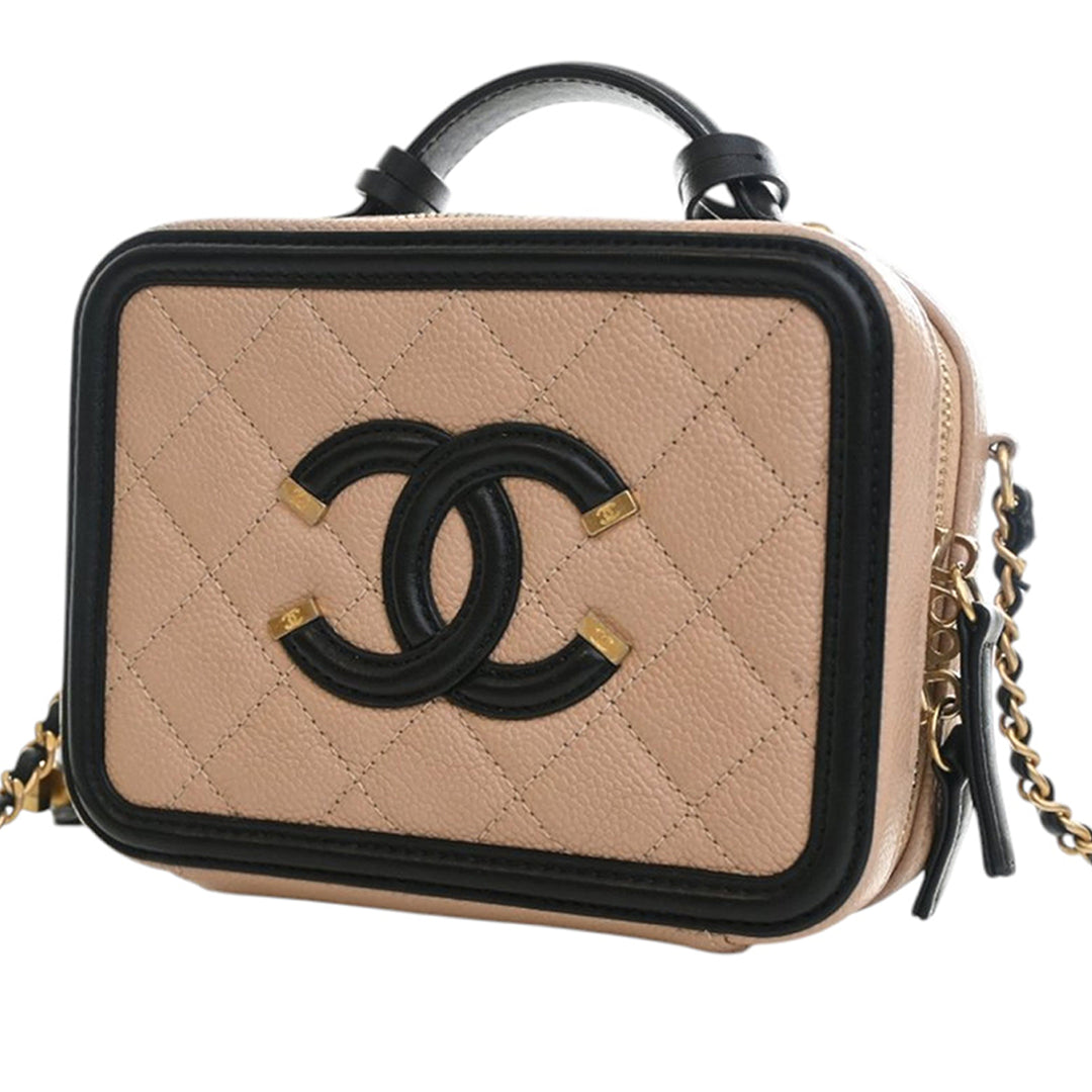 Chanel Small Caviar CC Filigree Vanity