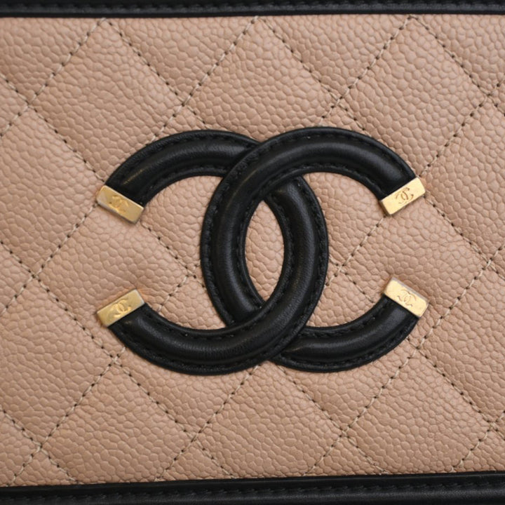Chanel Small Caviar CC Filigree Vanity