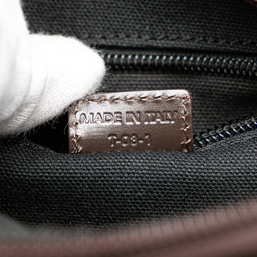 Burberry Smoke Check Coated Toile Sac porté croisé