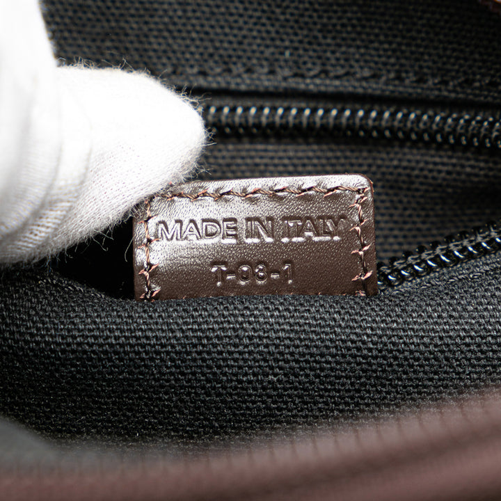 Burberry Smoke Check Coated Toile Sac porté croisé
