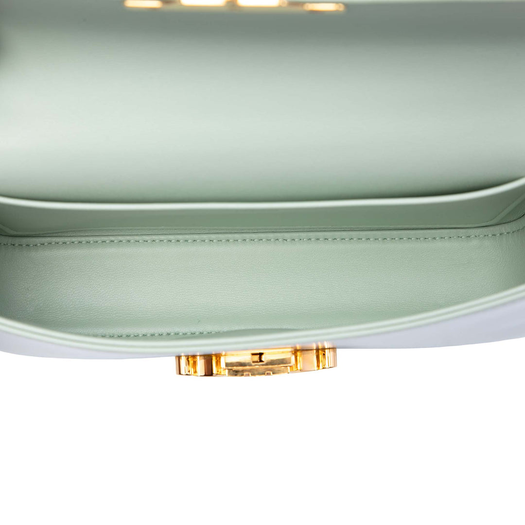 Celine brillant Triomphe Claude Chaîne Sac Cuir de veau
