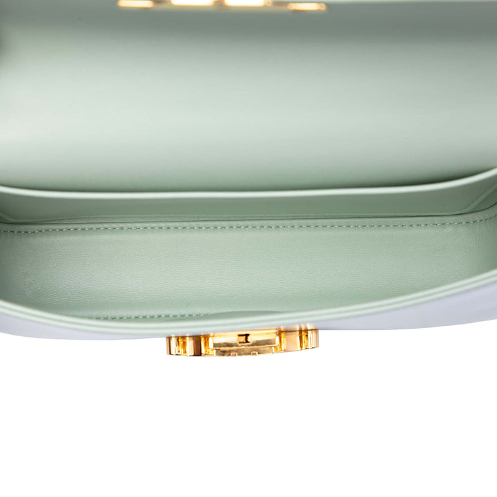 Celine brillant Triomphe Claude Chaîne Sac Cuir de veau