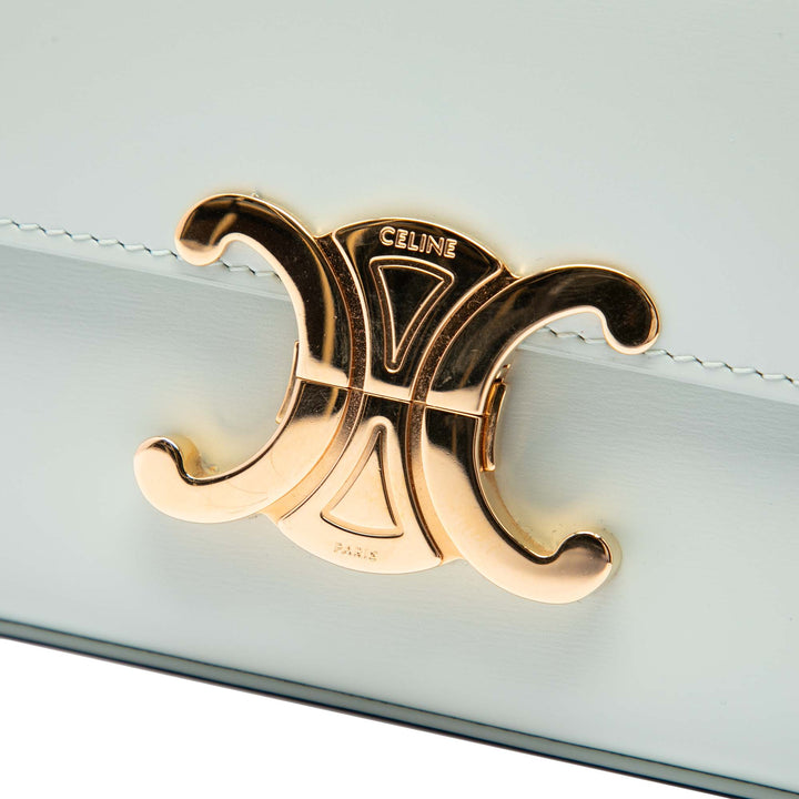 Celine brillant Triomphe Claude Chaîne Sac Cuir de veau