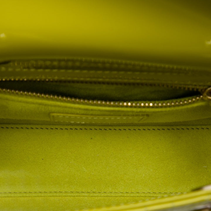 Dior Lady Dior Cannage Mini Jaune – vue 4 – GABY PARIS