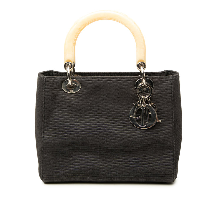 Dior Lady Dior Moyen Noir – vue principale – GABY PARIS