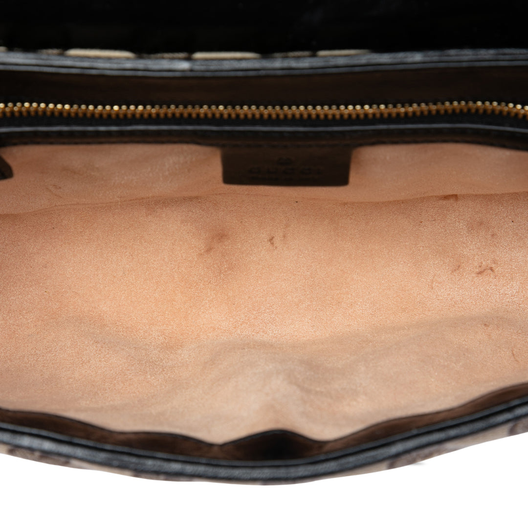 Gucci Medium GG Marmont Matelasse Diagonal GG Toile Sac bandoulière