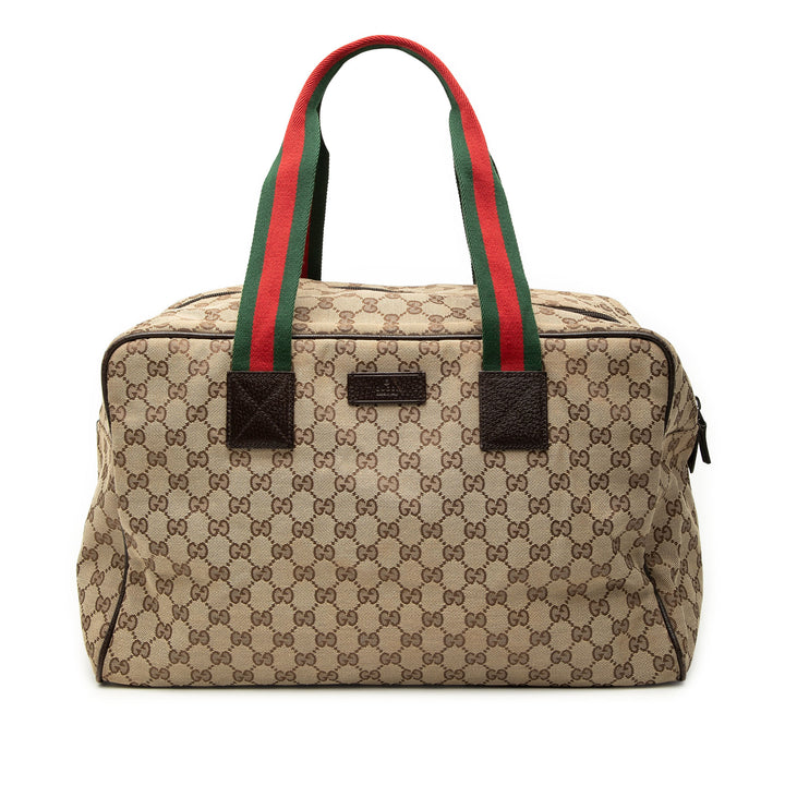 Gucci GG Toile Web Duffle Sac