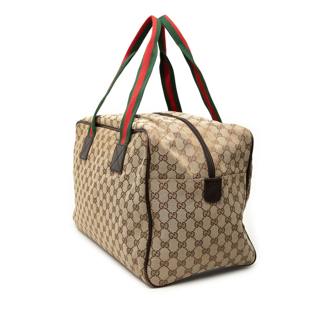 Gucci GG Toile Web Duffle Sac
