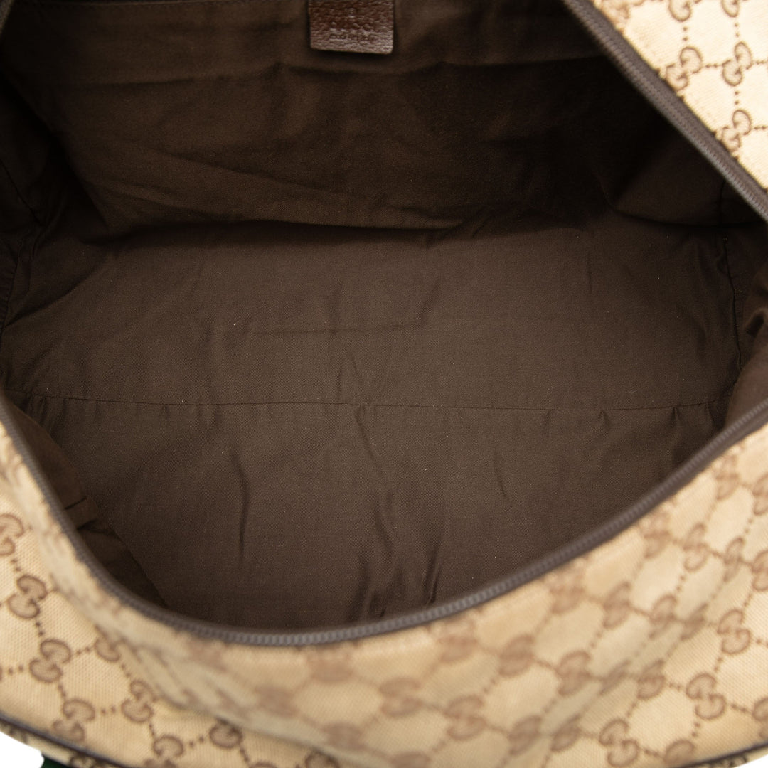 Gucci GG Toile Web Duffle Sac
