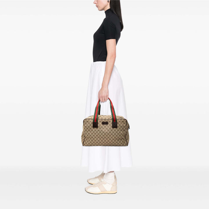 Gucci GG Toile Web Duffle Sac