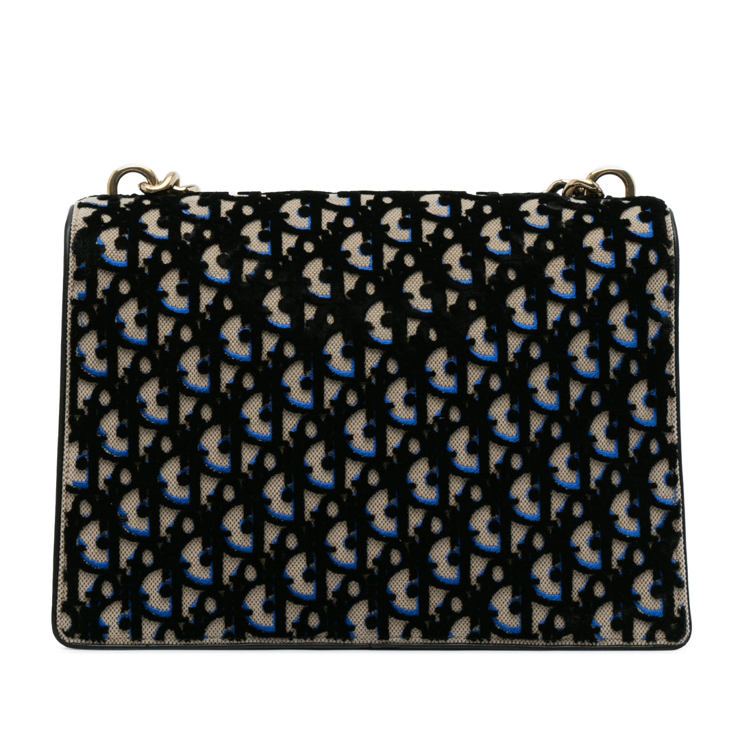 Velvet Oblique Diorama Bag Black - Gaby Paris