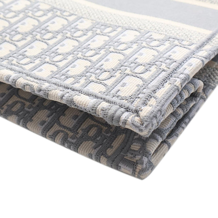Dior Medium Oblique brodé Toile Book Cabas
