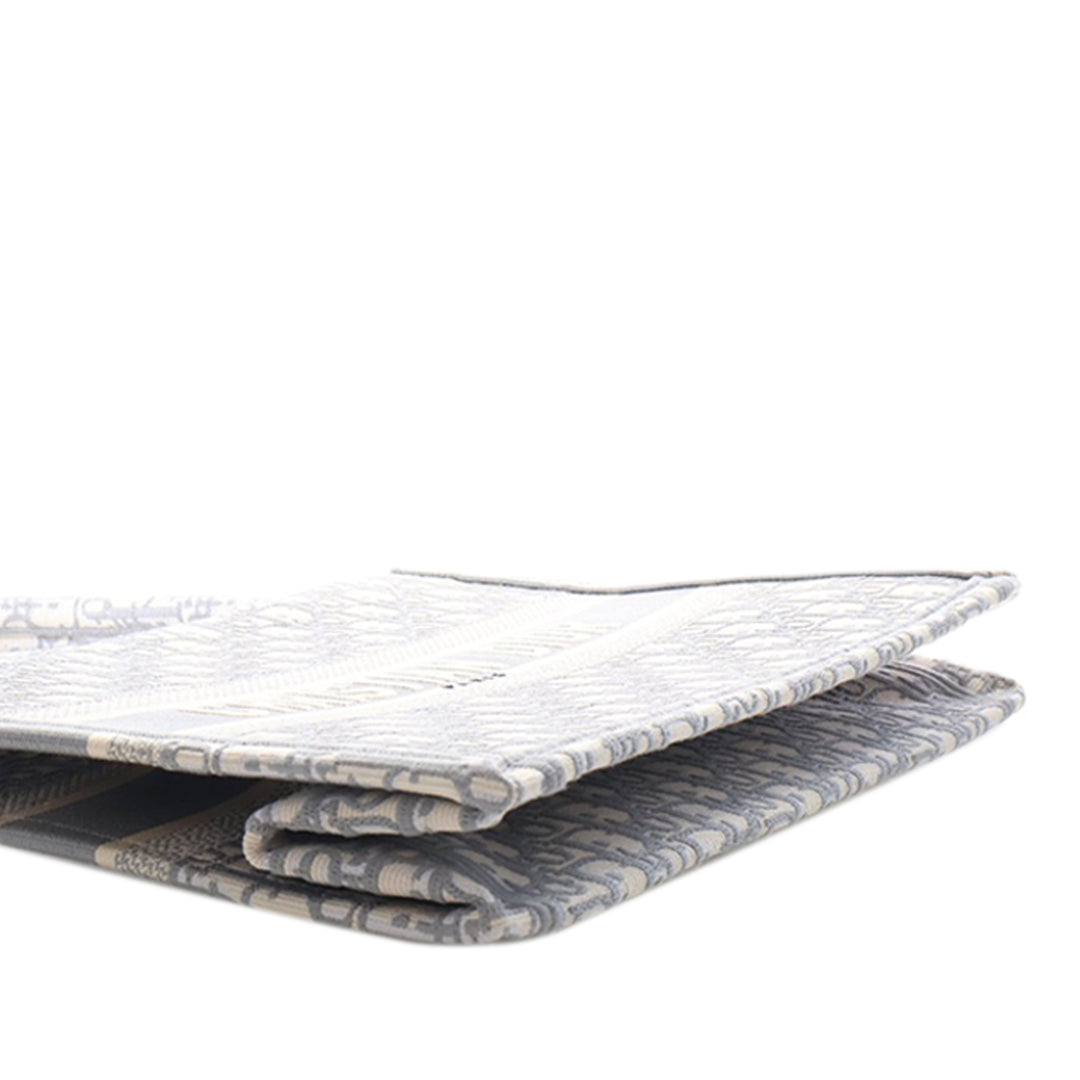 Dior Medium Oblique brodé Toile Book Cabas