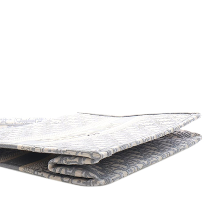 Dior Medium Oblique brodé Toile Book Cabas