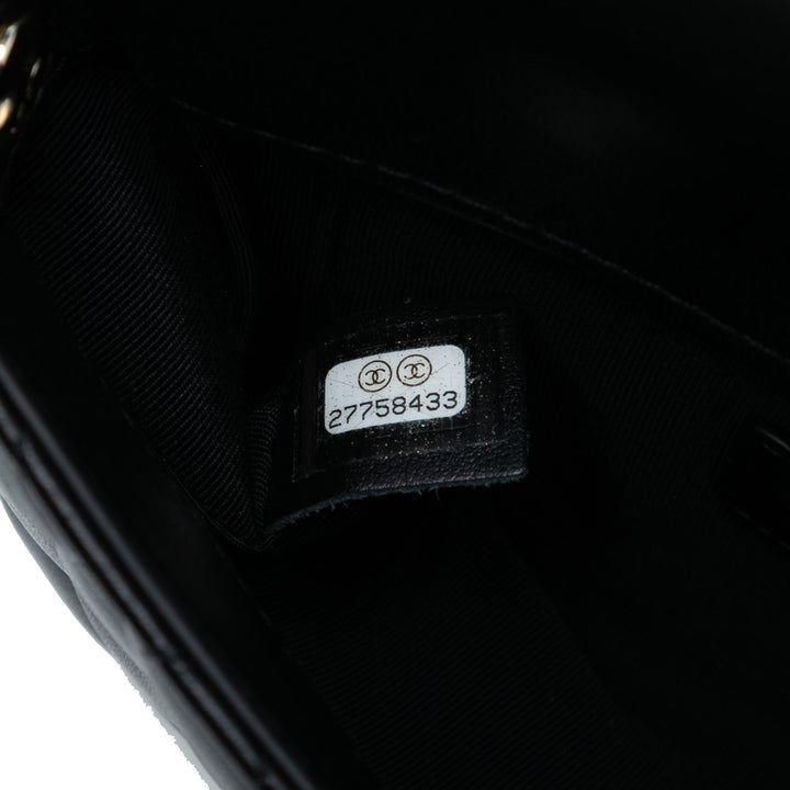 Chanel CC Matelassé Cuir d’agneau Side Packs à rabat