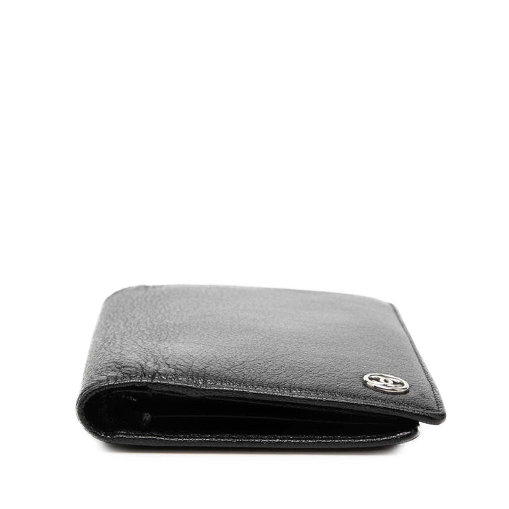 Chanel CC Cuir de chèvre L Yen Portefeuille
