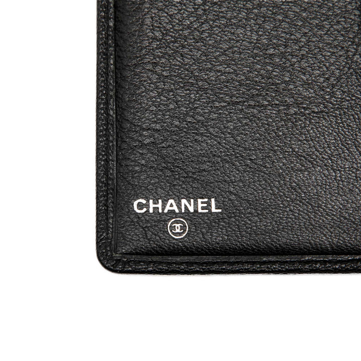 Chanel CC Cuir de chèvre L Yen Portefeuille