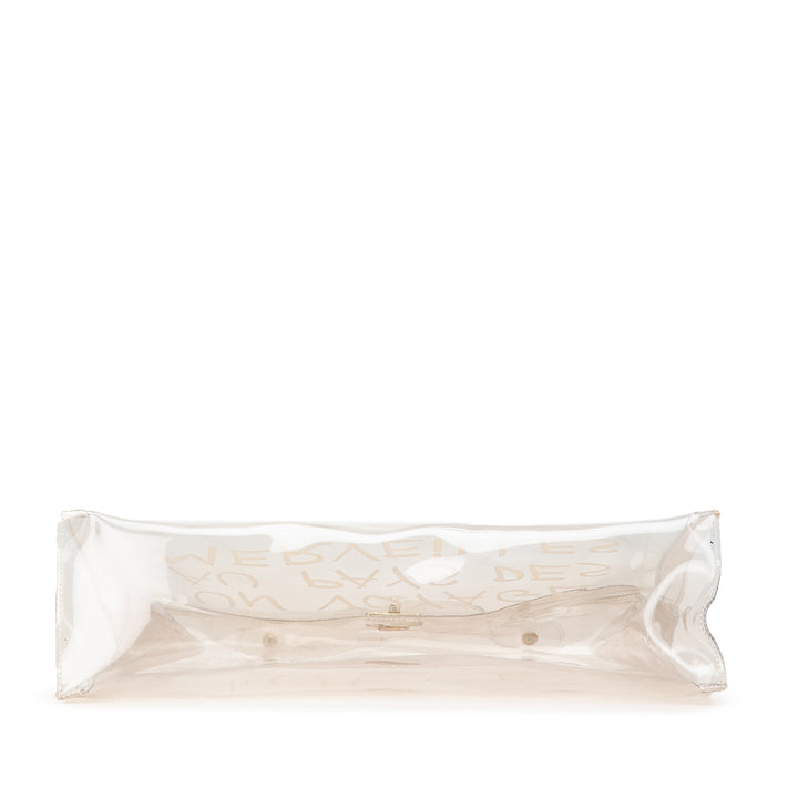 Vinyl Souvenir De L'Exposition Kelly Handbag White - Gaby Paris