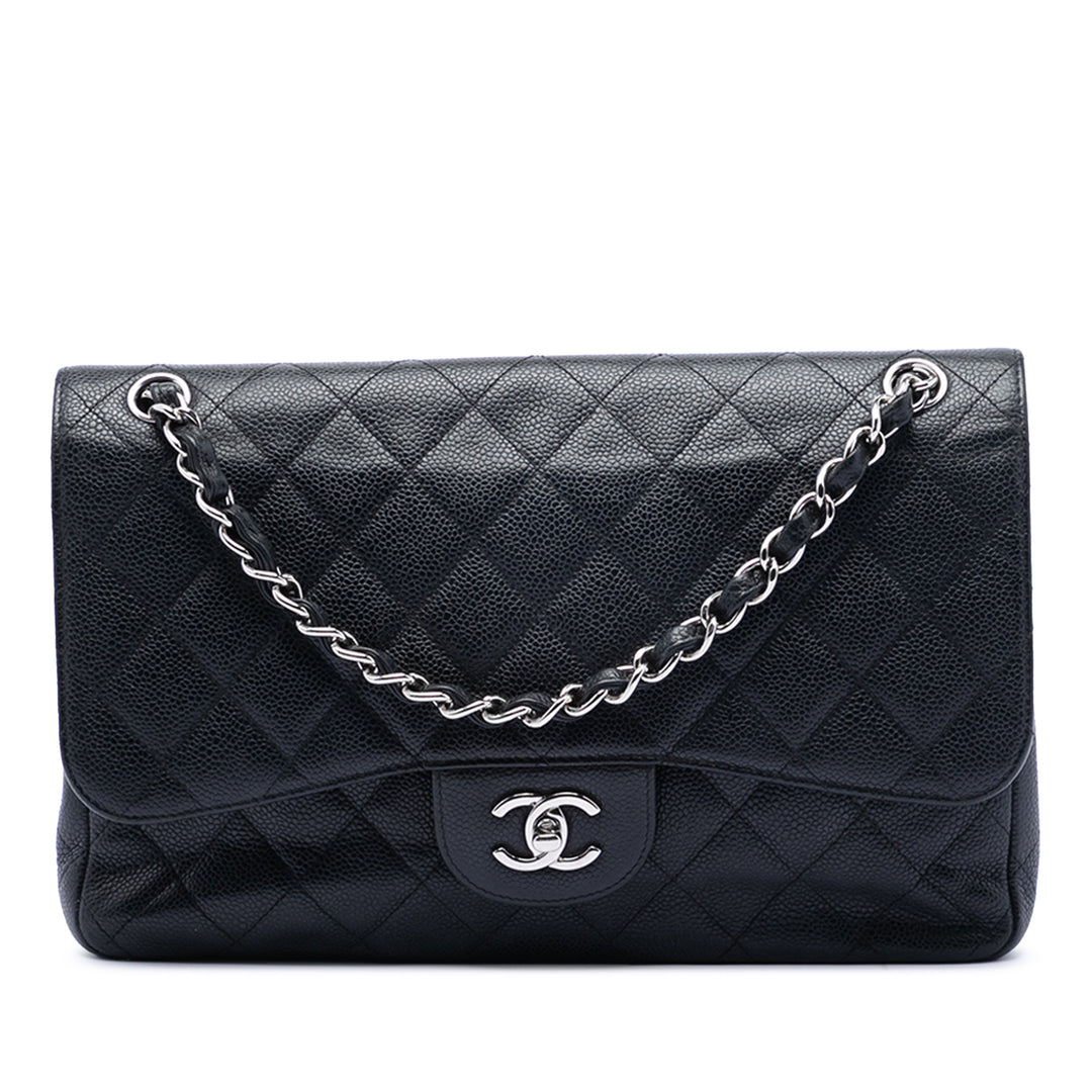 Chanel Jumbo Classic Caviar Double rabat