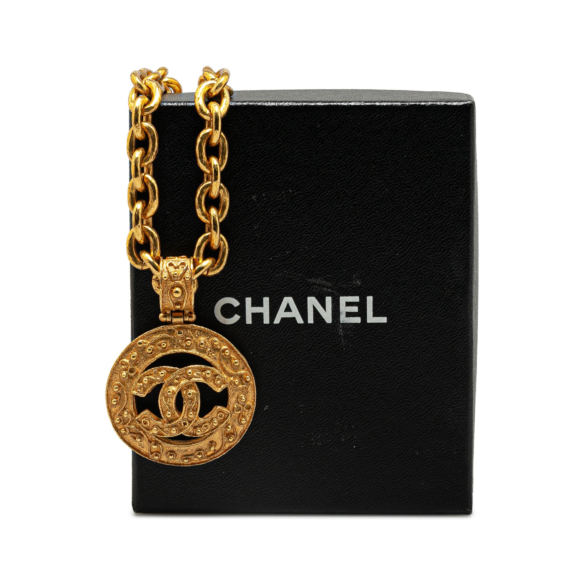 CC Logo Pendant Necklace Gold - Gaby Paris