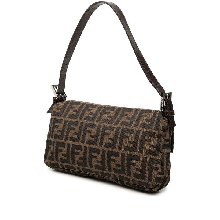 Fendi Sac porté épaule Zucca Baguette Marron – vue 2 – GABY PARIS
