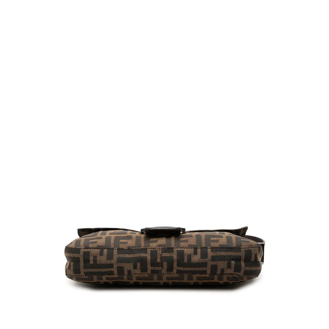 Fendi Sac porté épaule Zucca Baguette Marron – vue 3 – GABY PARIS