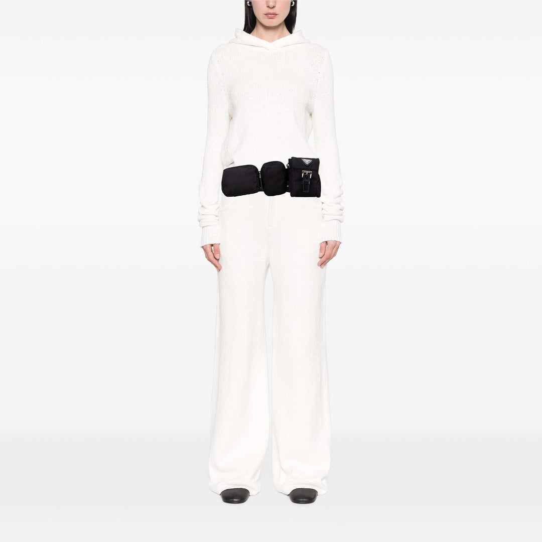 Prada Tessuto Triple Pochette Belt Bag Noir