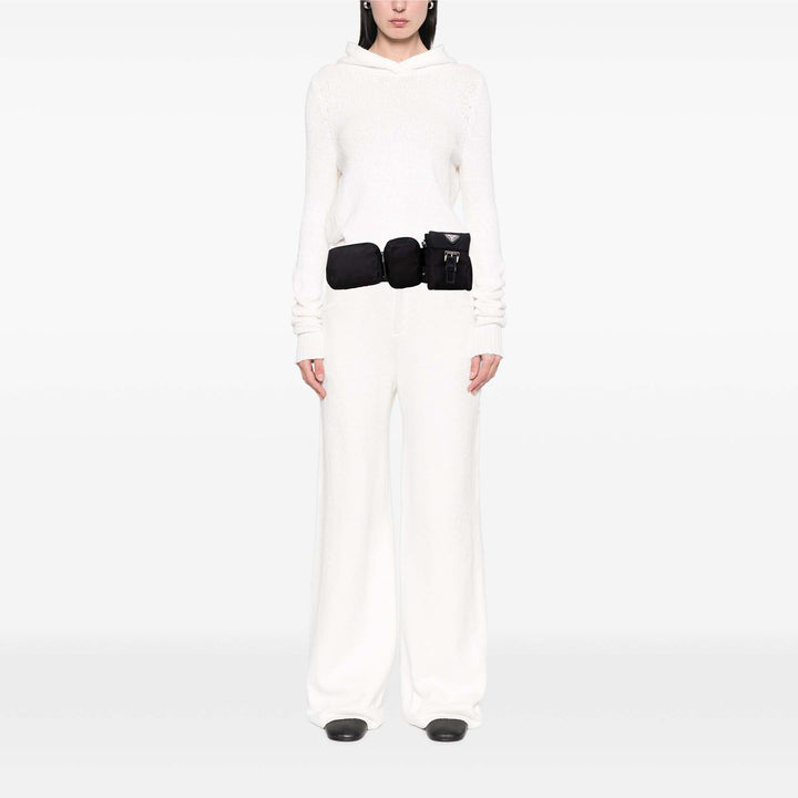 Prada Tessuto Triple Pochette Belt Bag Noir